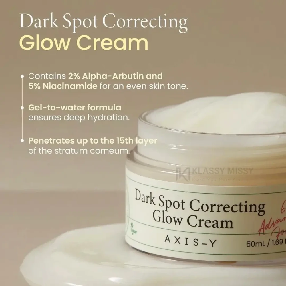 Axis-Y Dark Spot Correcting Glow Cream for Sensitive Skin 50ml
